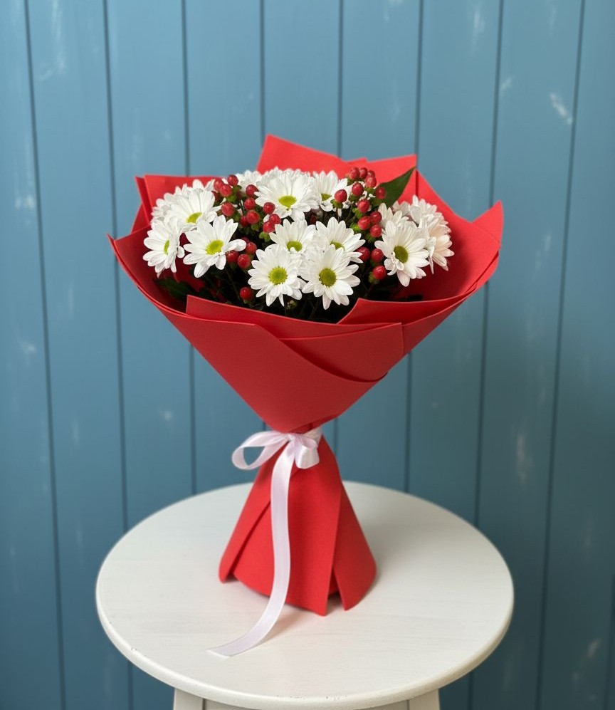 Букет цветов из: Хризантемы в Троицкой Республики Ингушетия