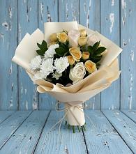 Букет цветов из:  Розы и Хризантемы в Троицкой Республики Ингушетия