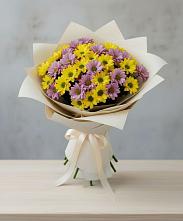 Букет цветов из:  Хризантемы в Троицкой Республики Ингушетия