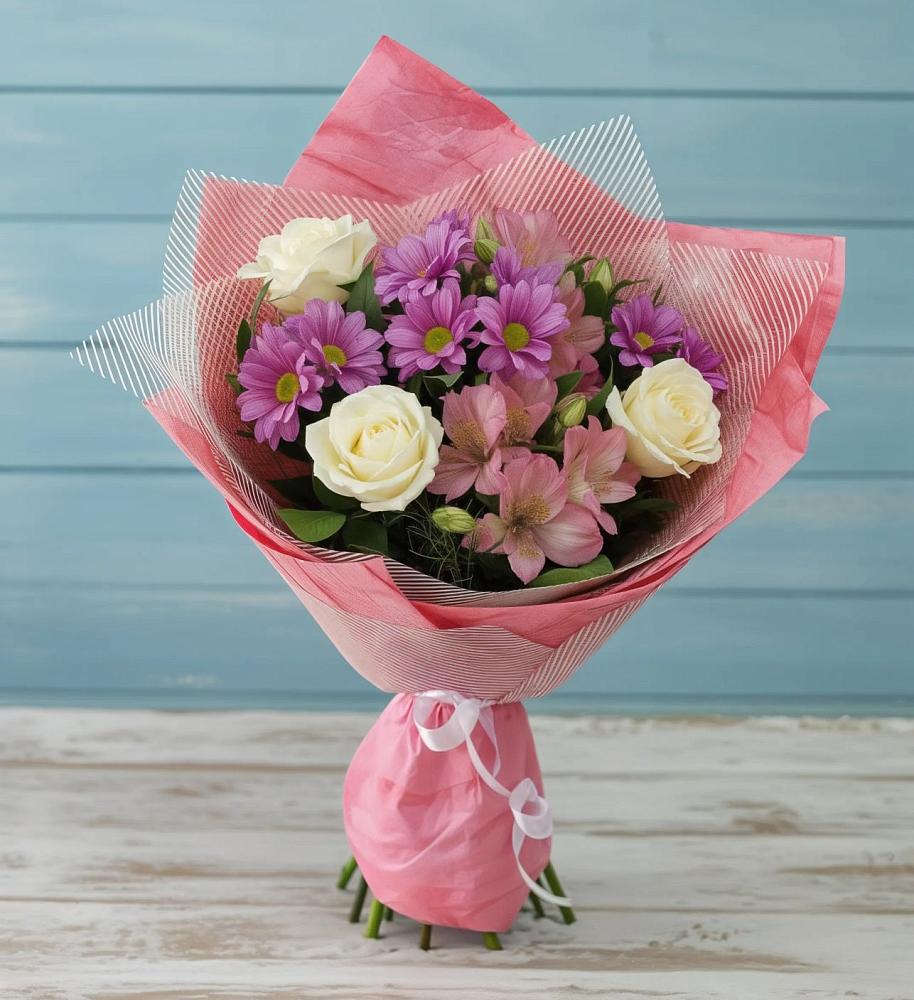 Букет цветов из: Герберы в Троицкой Республики Ингушетия