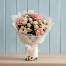 Букет цветов из:  Розы #REPLACE_PRED# Троицкой Республики Ингушетия